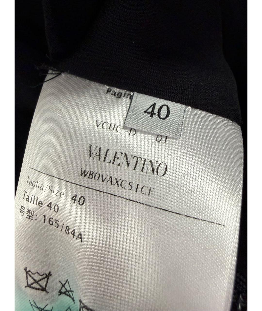 VALENTINO Черное шерстяное коктейльное платье, фото 3