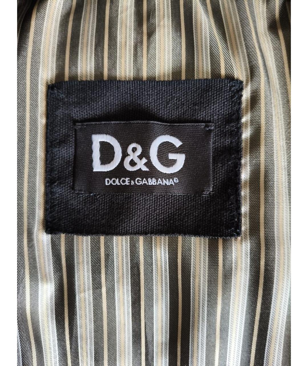 DOLCE&GABBANA Черная кожаная куртка, фото 8