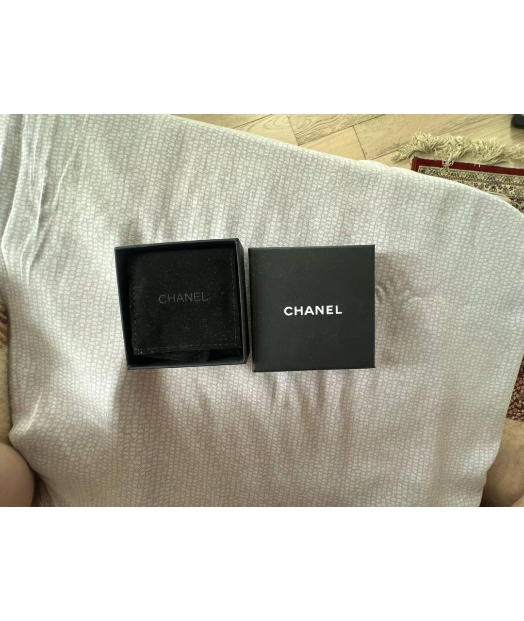 CHANEL Антрацитовая металлическая булавка / брошь, фото 6