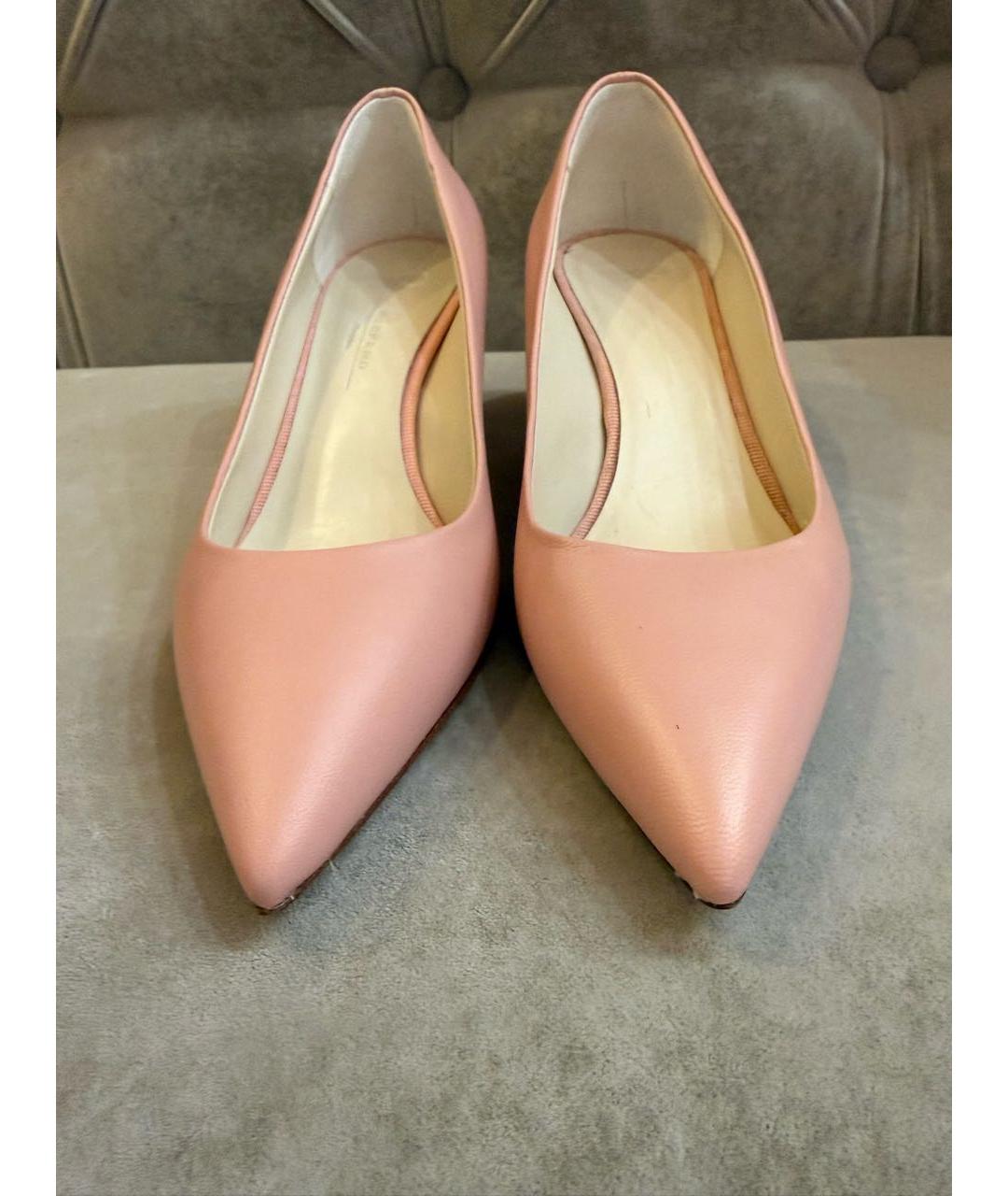 WEEKEND MAX MARA Розовые кожаные туфли, фото 2