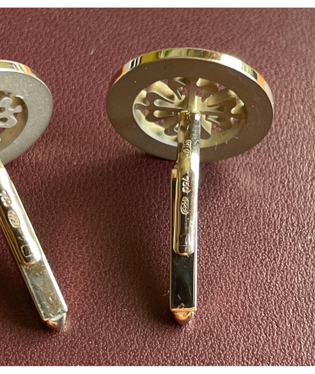 PATEK PHILIPPE Серебряные запонки из белого золота, фото 5