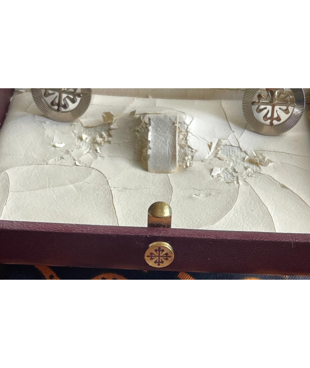PATEK PHILIPPE Серебряные запонки из белого золота, фото 6