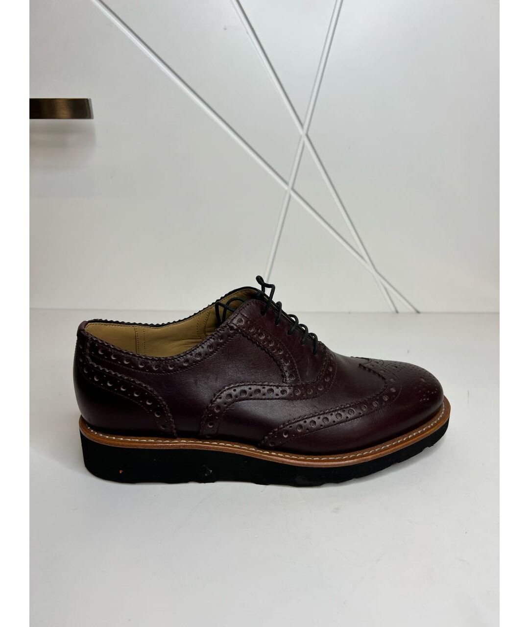 BALLY Бордовые кожаные туфли, фото 4