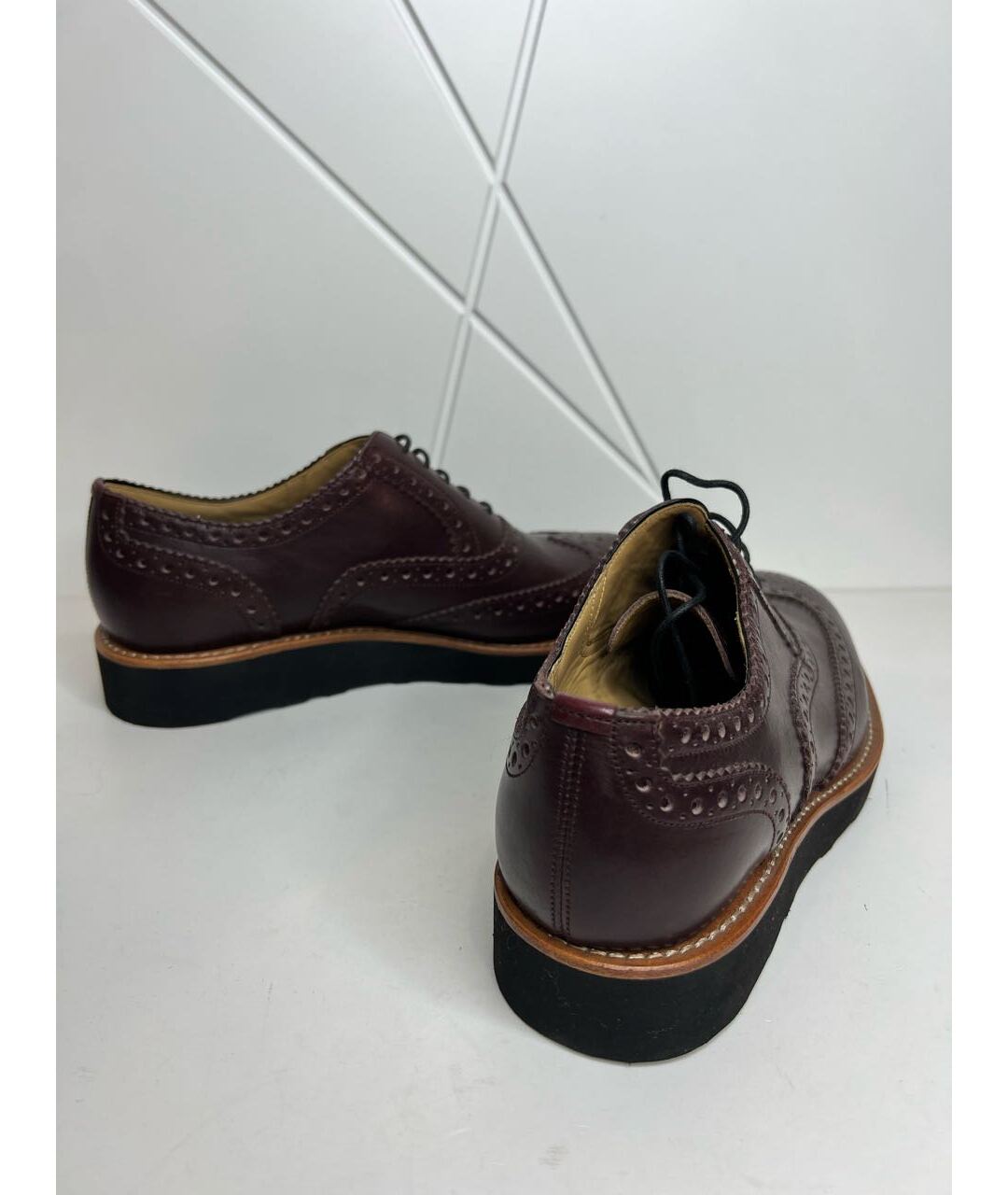 BALLY Бордовые кожаные туфли, фото 6