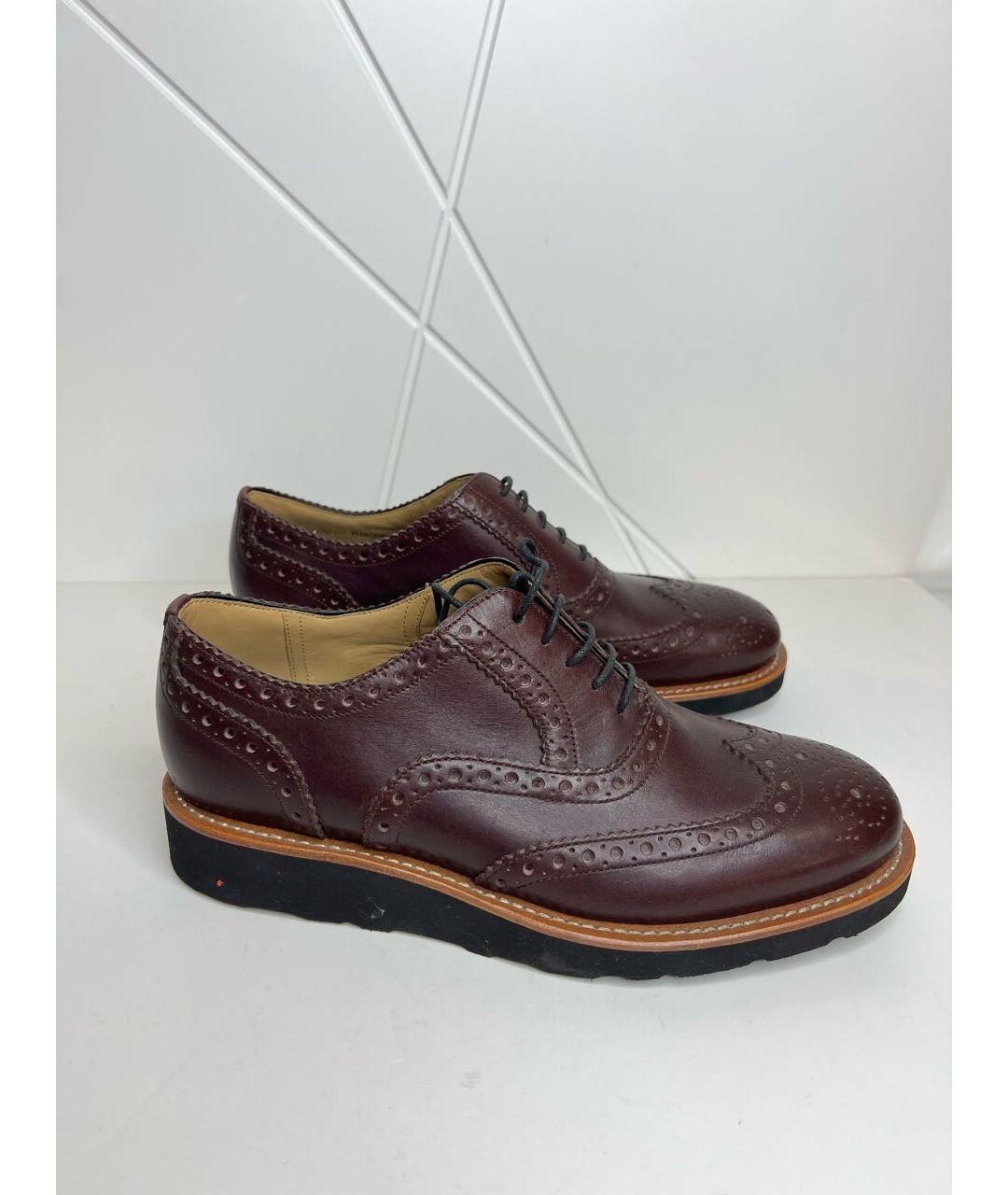 BALLY Бордовые кожаные туфли, фото 2