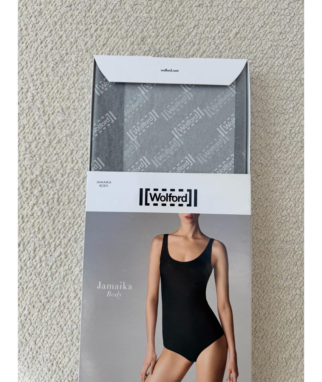 WOLFORD Черное хлопковое боди, фото 2