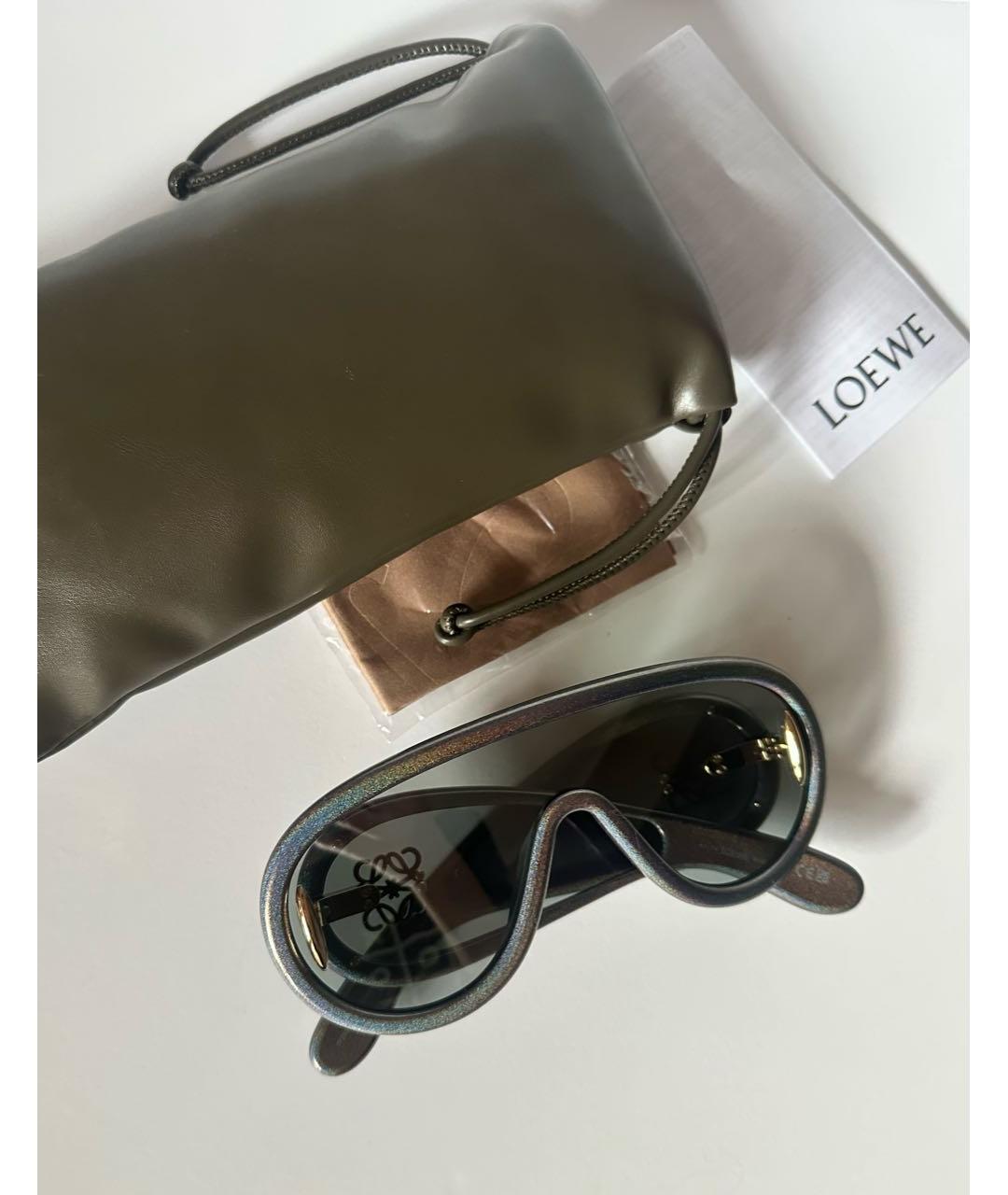 LOEWE Серые пластиковые солнцезащитные очки, фото 6