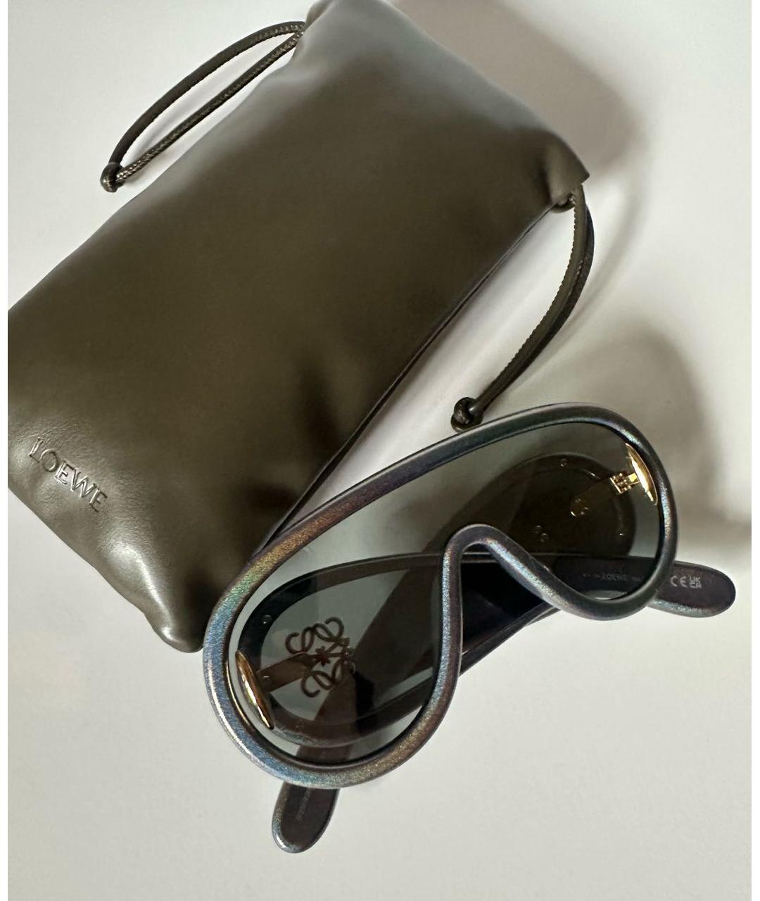 LOEWE Серые пластиковые солнцезащитные очки, фото 4