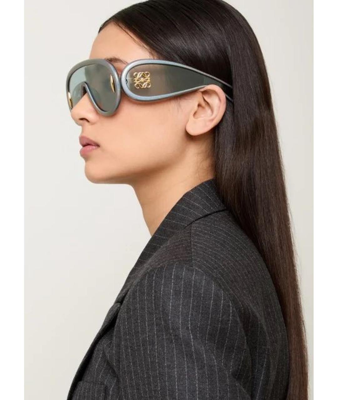 LOEWE Серые пластиковые солнцезащитные очки, фото 3