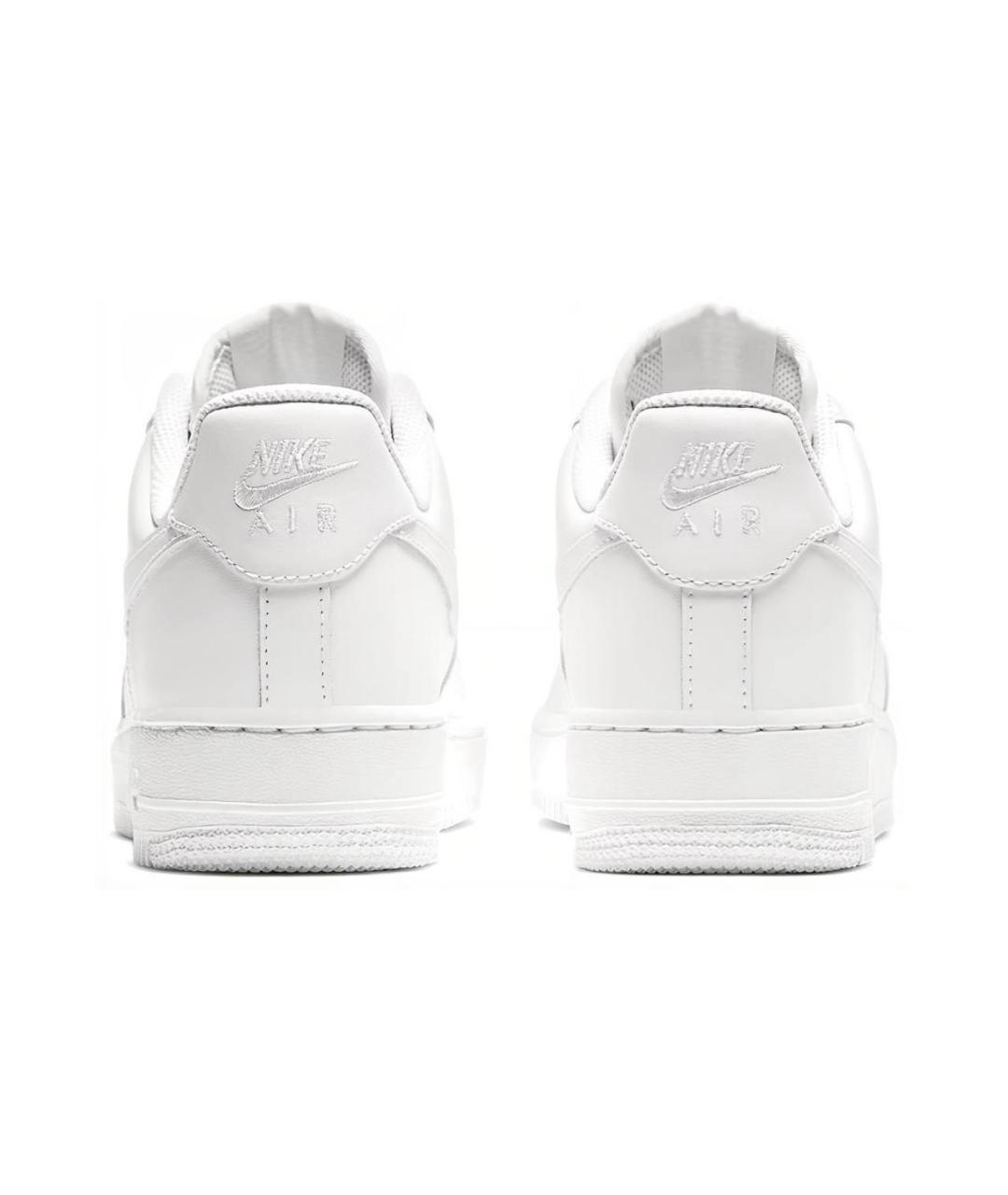 NIKE Белые кожаные низкие кроссовки / кеды, фото 3
