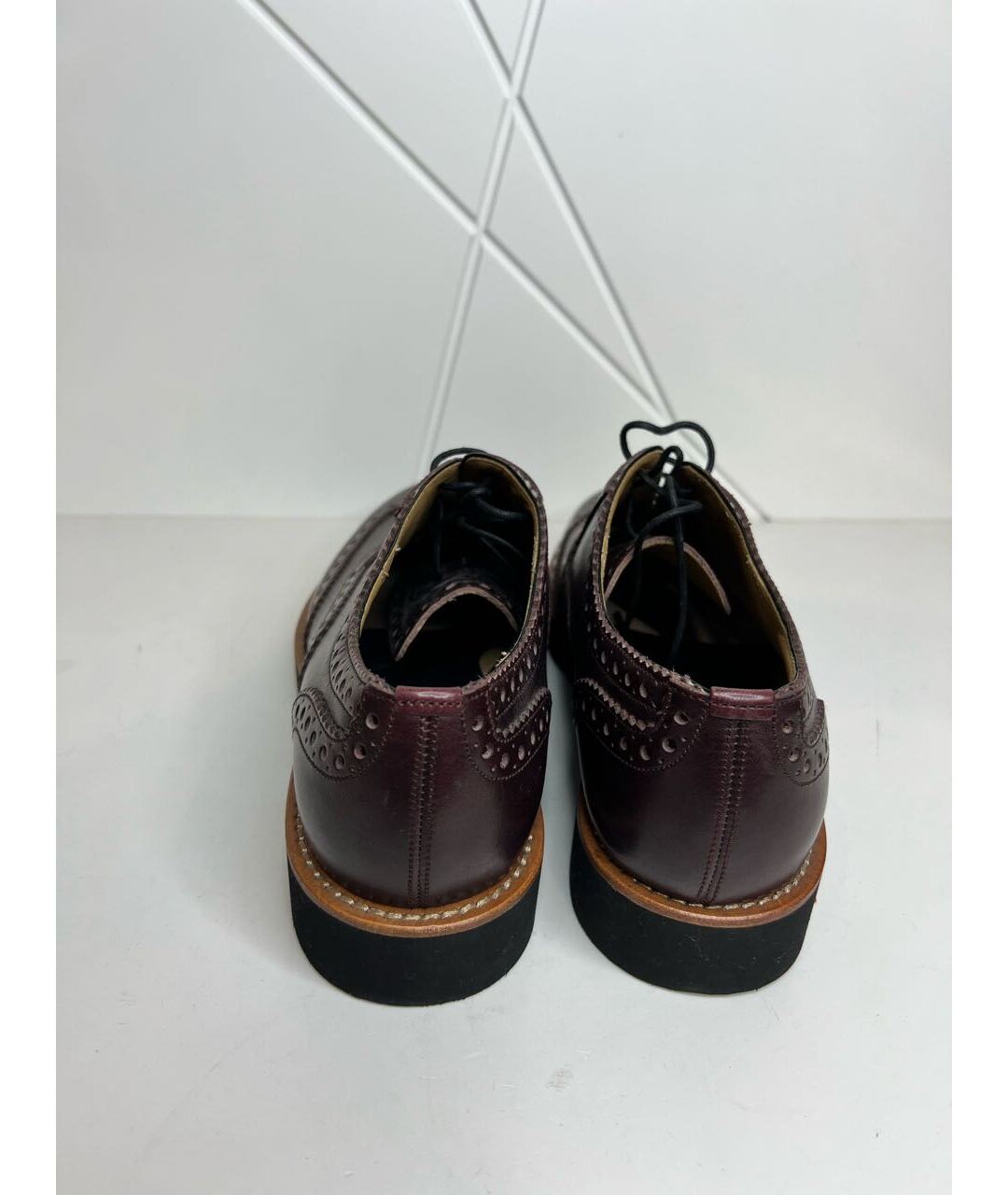BALLY Бордовые кожаные туфли, фото 6
