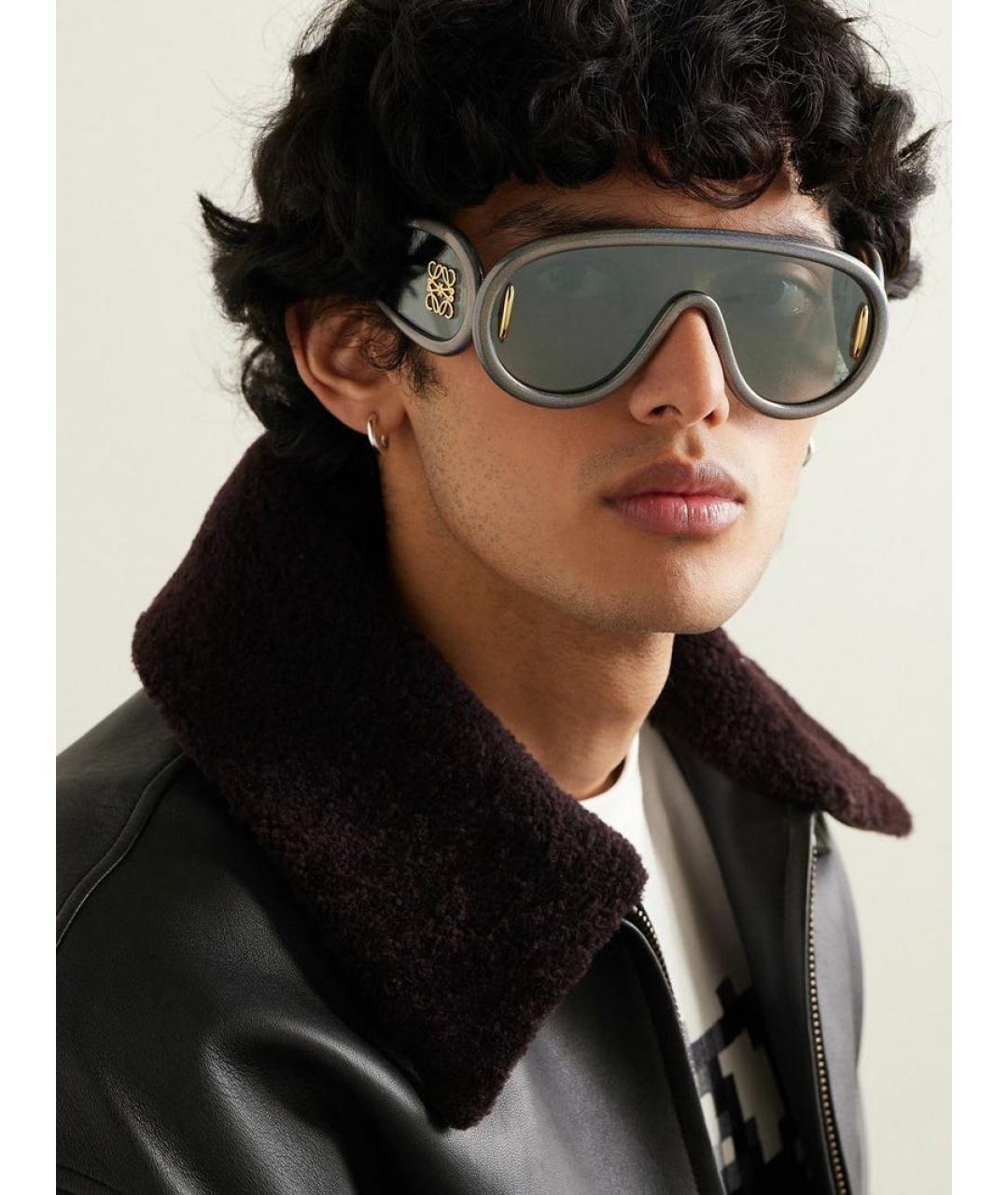 LOEWE Серые пластиковые солнцезащитные очки, фото 2