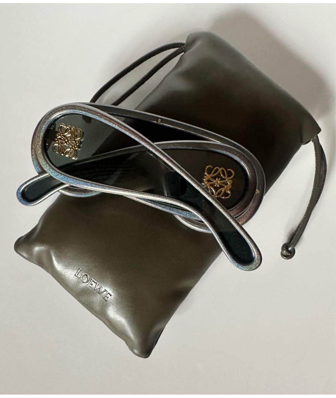 LOEWE Серые пластиковые солнцезащитные очки, фото 4