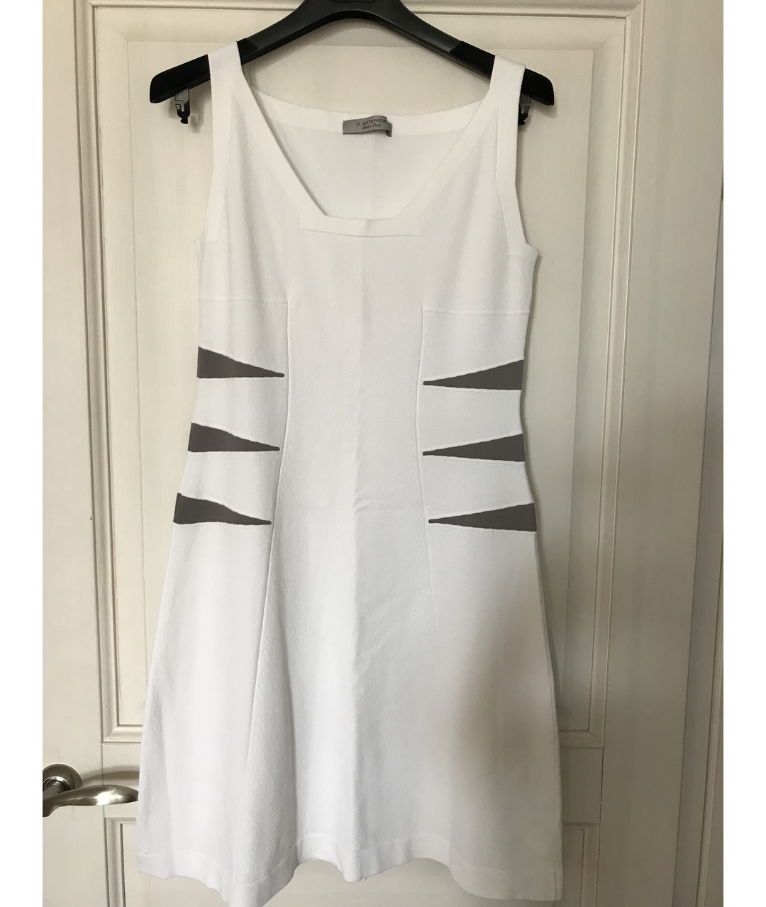 D.EXTERIOR Белое вискозное повседневное платье, фото 5
