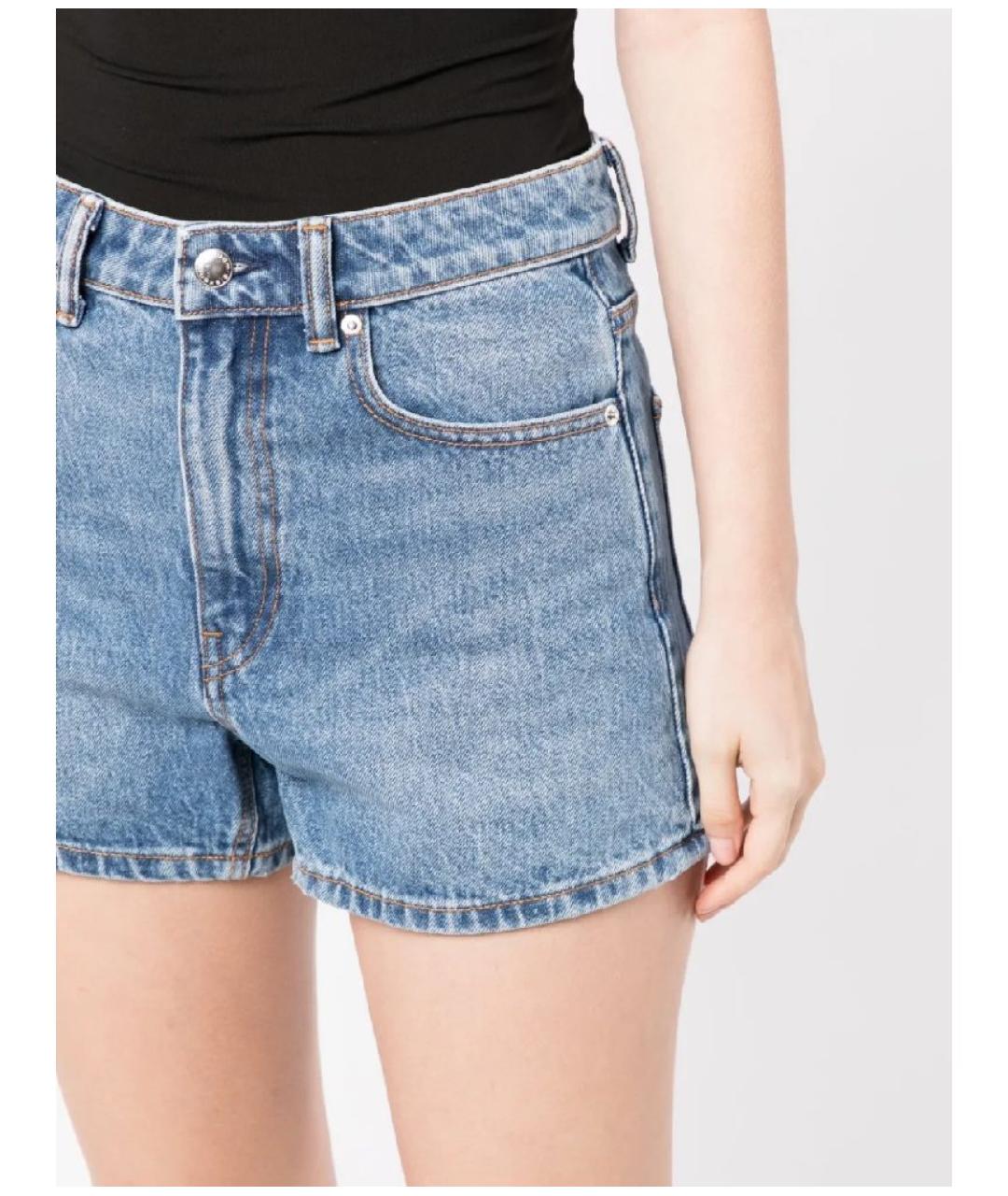 ALEXANDER WANG Синие хлопковые шорты, фото 4