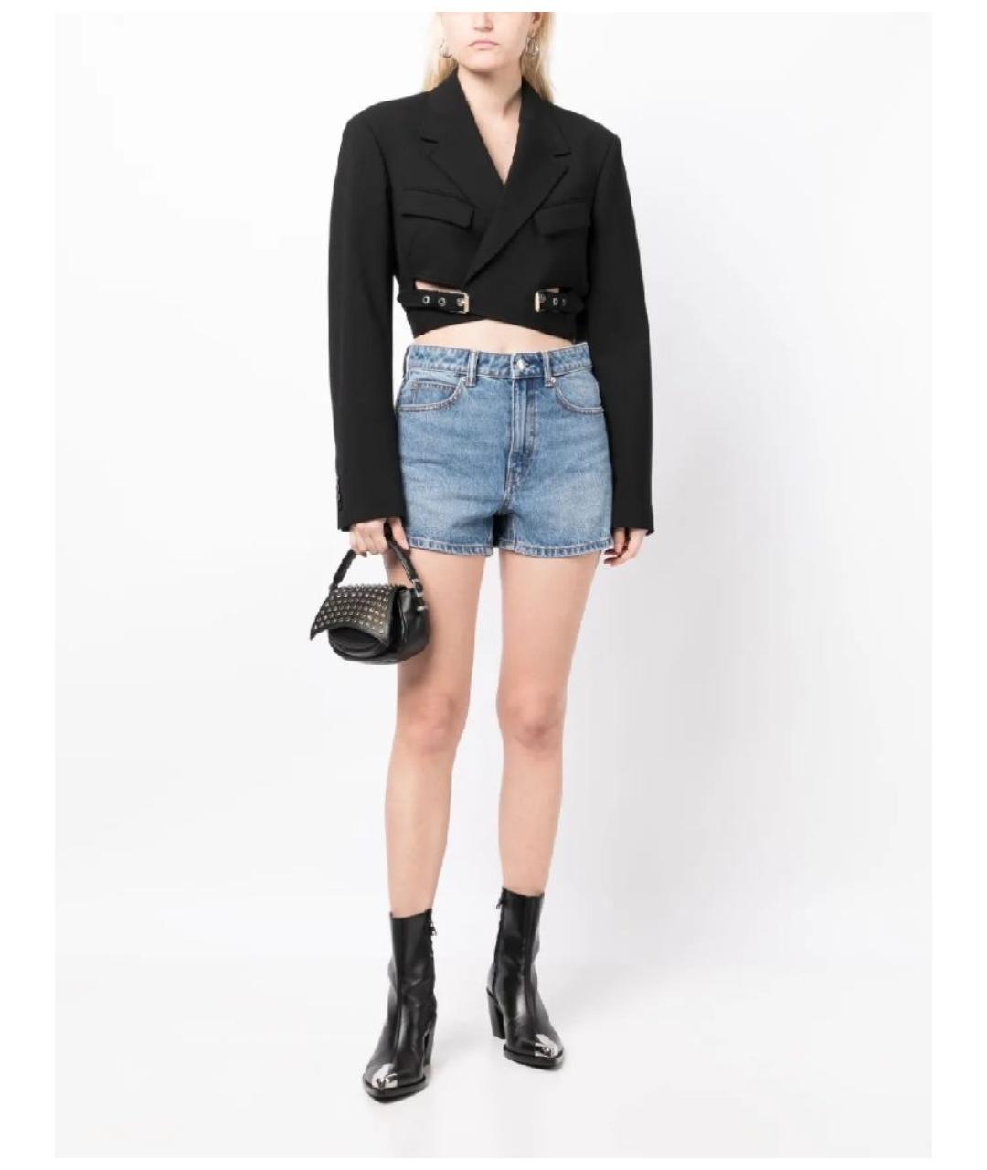 ALEXANDER WANG Синие хлопковые шорты, фото 5