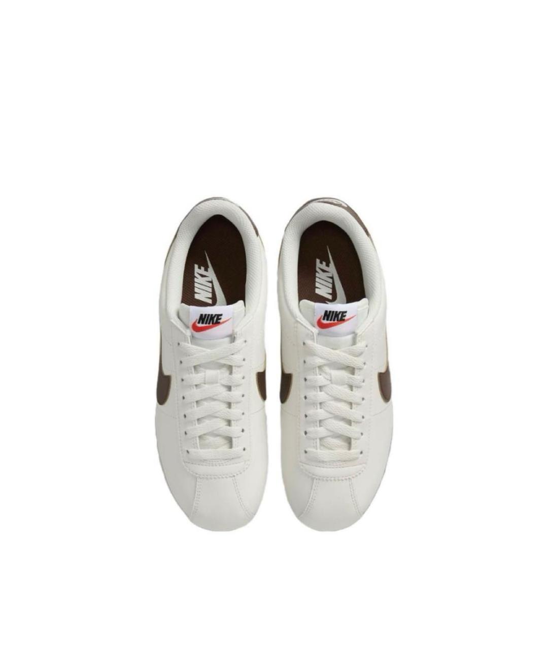 NIKE Белые кожаные кроссовки, фото 4