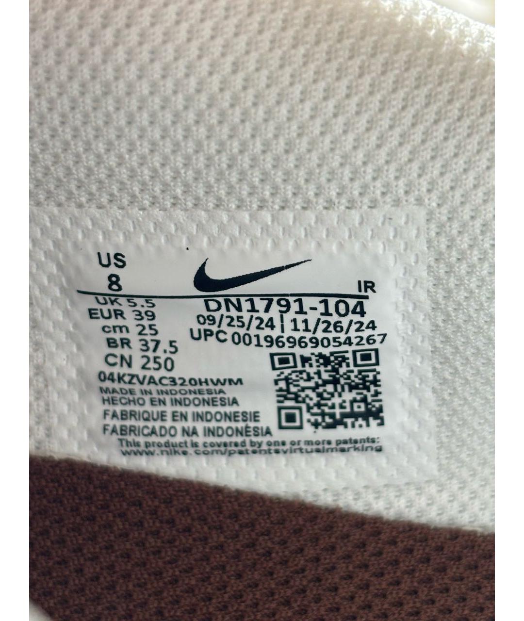 NIKE Белые кожаные кроссовки, фото 5