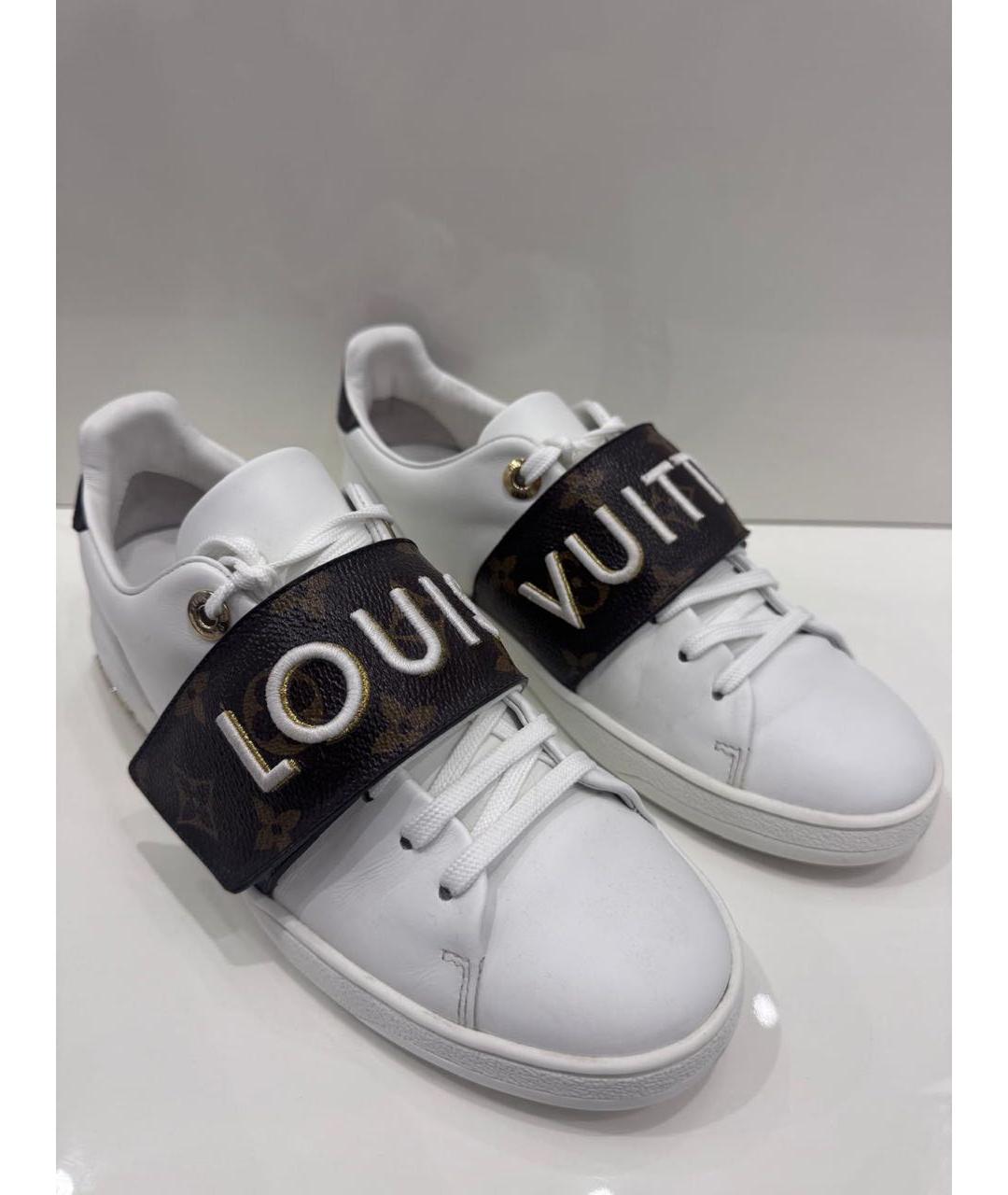 LOUIS VUITTON Белые кожаные кеды, фото 2