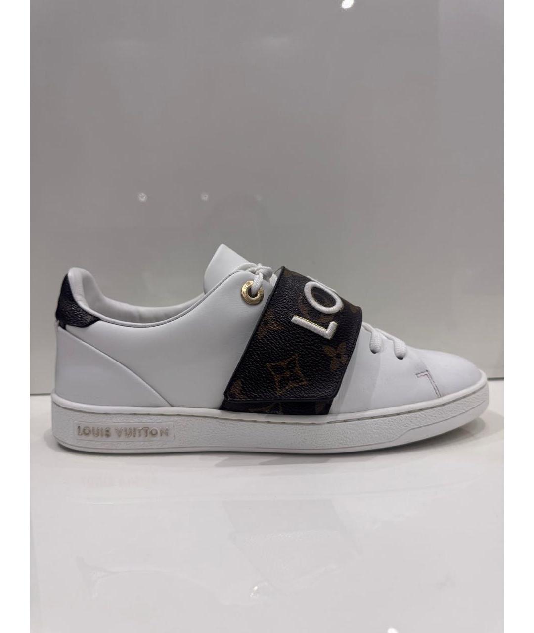 LOUIS VUITTON Белые кожаные кеды, фото 7