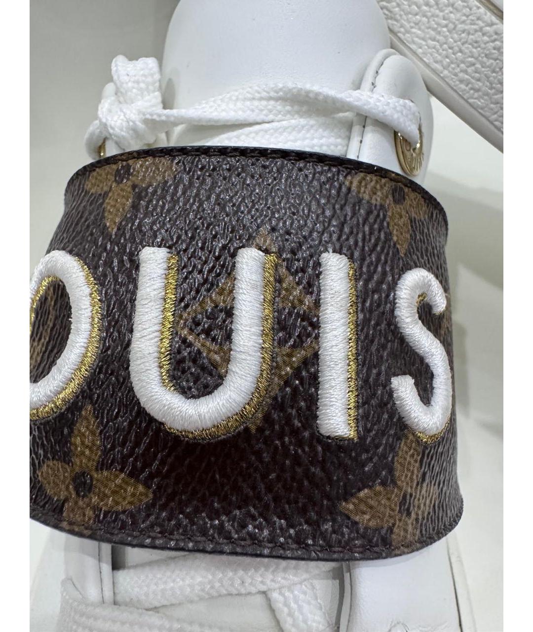 LOUIS VUITTON Белые кожаные кеды, фото 6