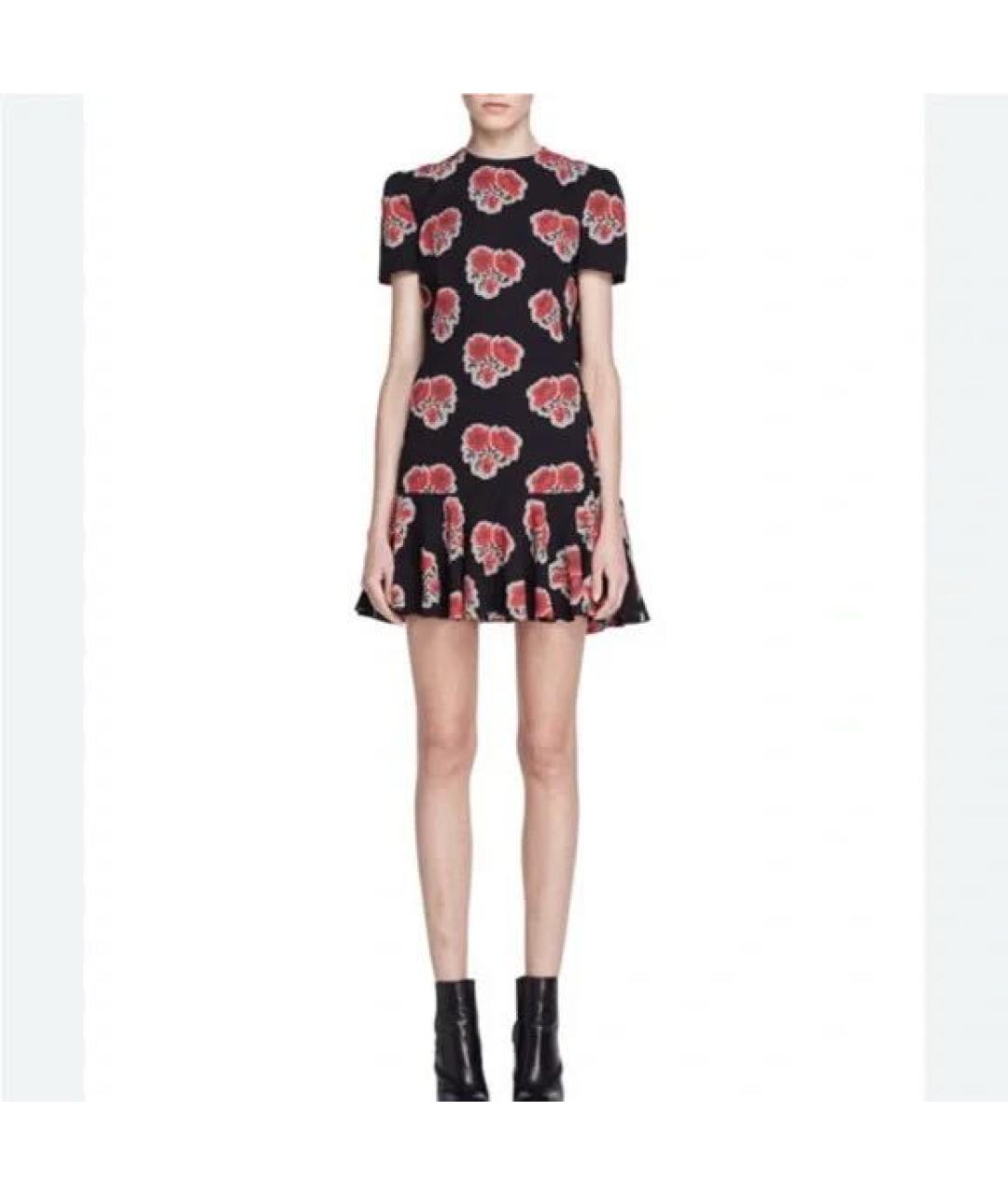 ALEXANDER MCQUEEN Черное шелковое платье, фото 2