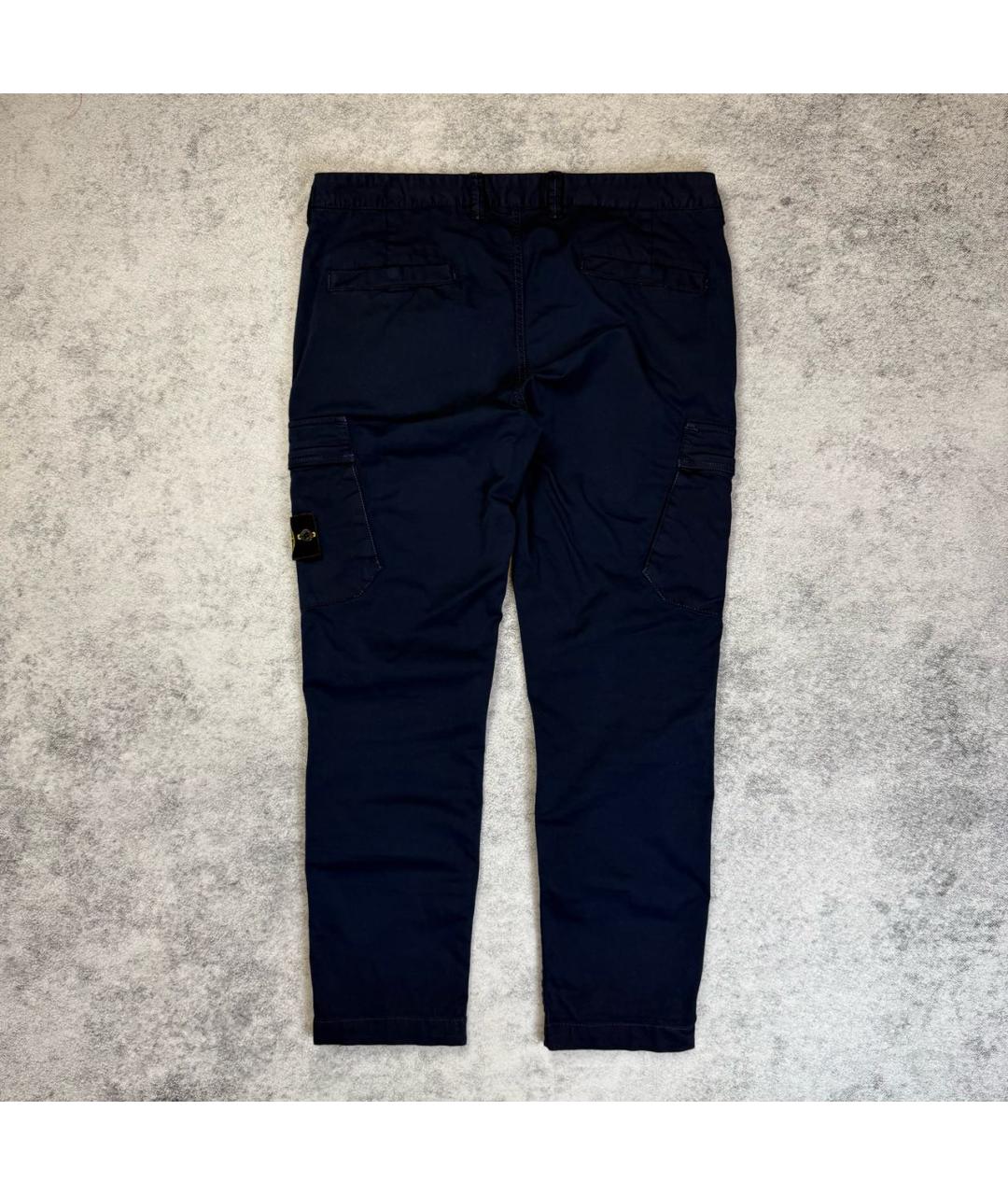 STONE ISLAND Темно-синие брюки чинос, фото 8