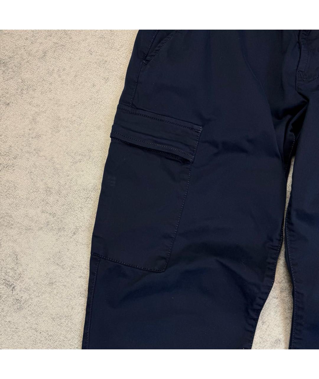 STONE ISLAND Темно-синие брюки чинос, фото 4