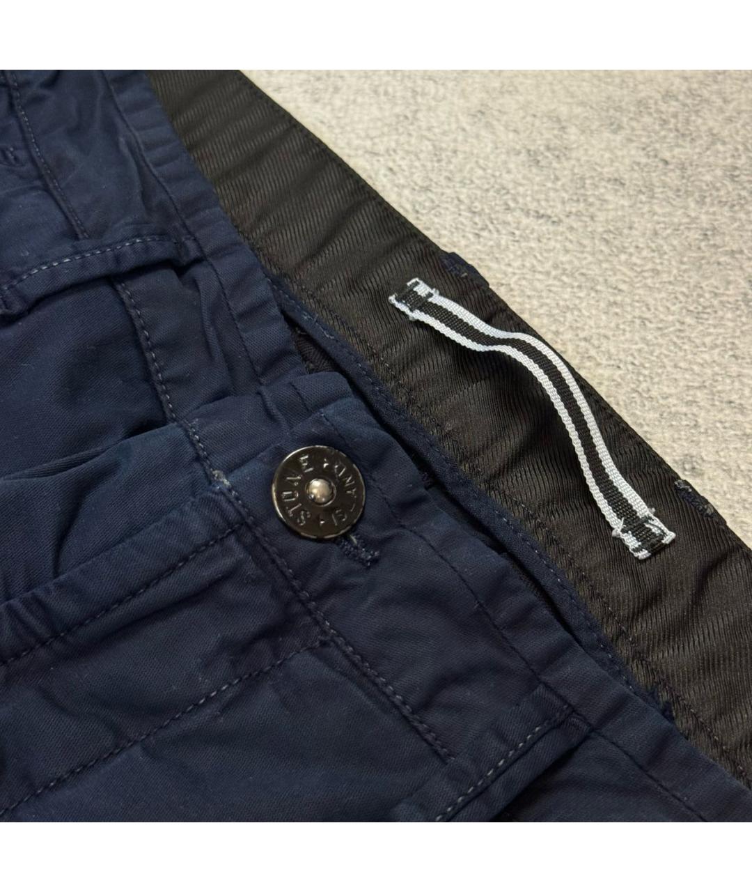 STONE ISLAND Темно-синие брюки чинос, фото 7