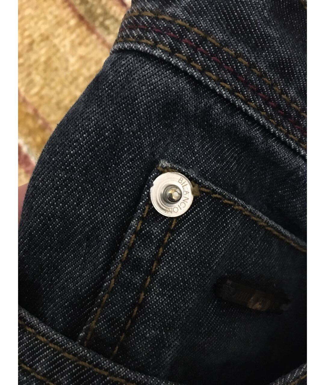 BILANCIONI Хлопковые прямые джинсы, фото 4