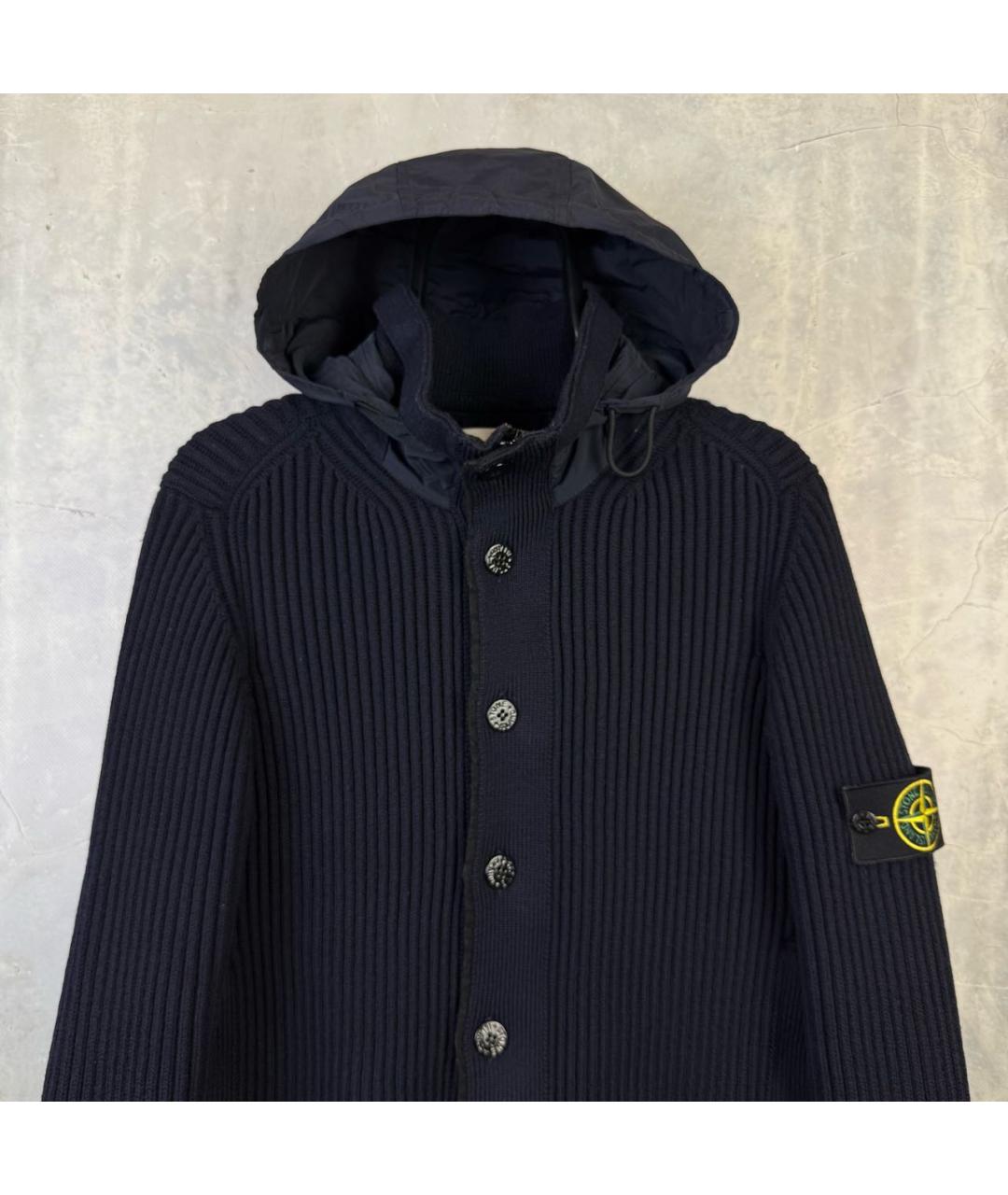 STONE ISLAND Темно-синий джемпер / свитер, фото 2