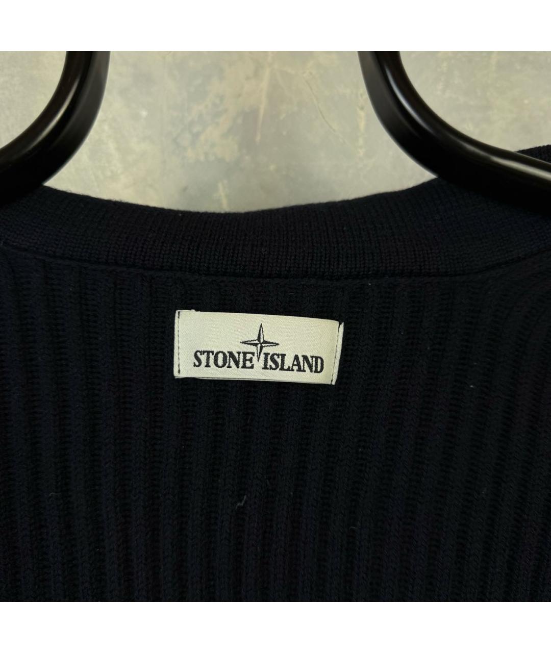 STONE ISLAND Темно-синий джемпер / свитер, фото 6