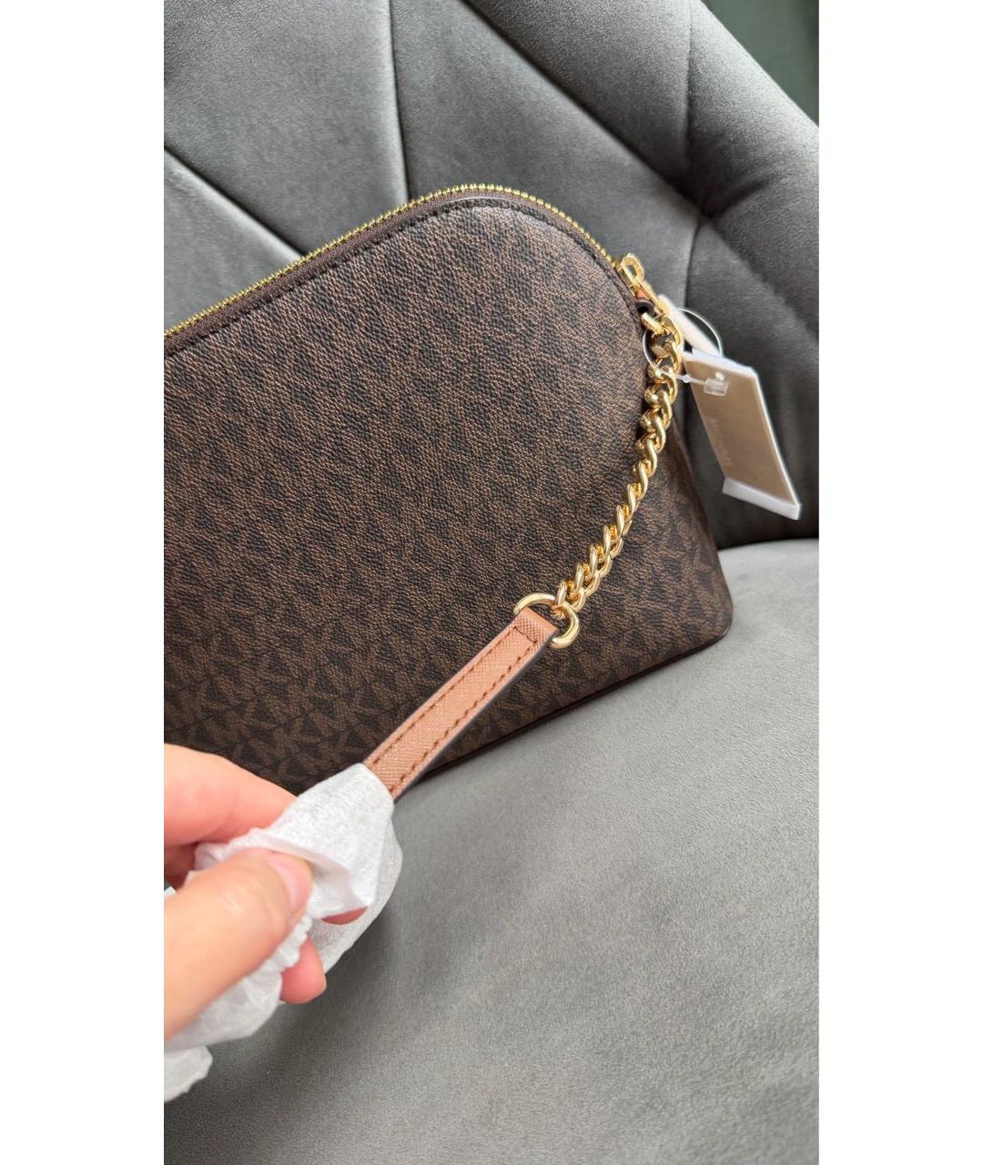 MICHAEL KORS Коричневая сумка через плечо, фото 4