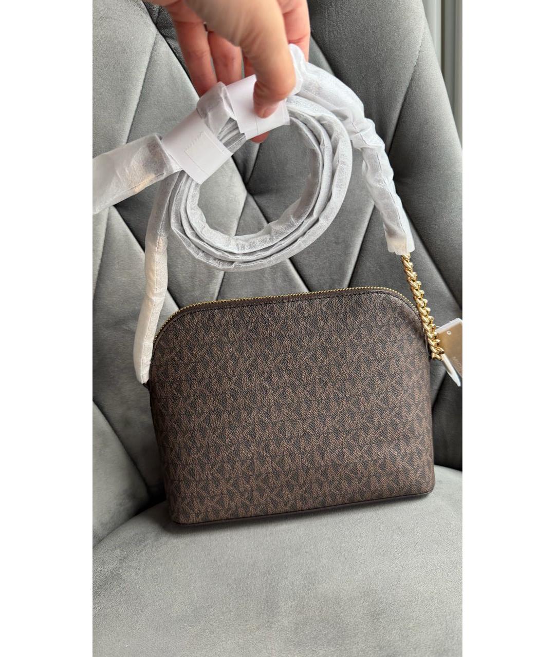 MICHAEL KORS Коричневая сумка через плечо, фото 3