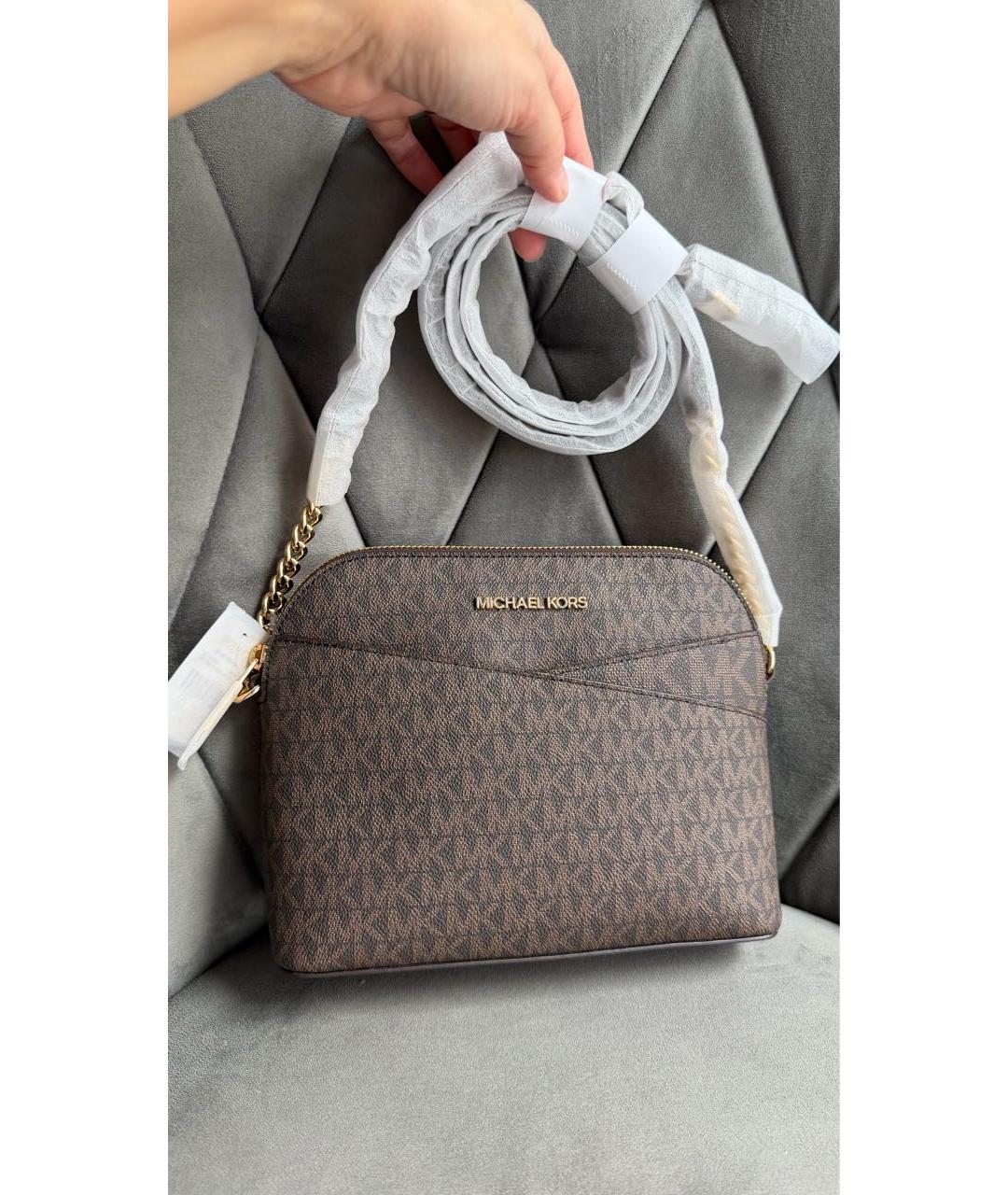 MICHAEL KORS Коричневая сумка через плечо, фото 2