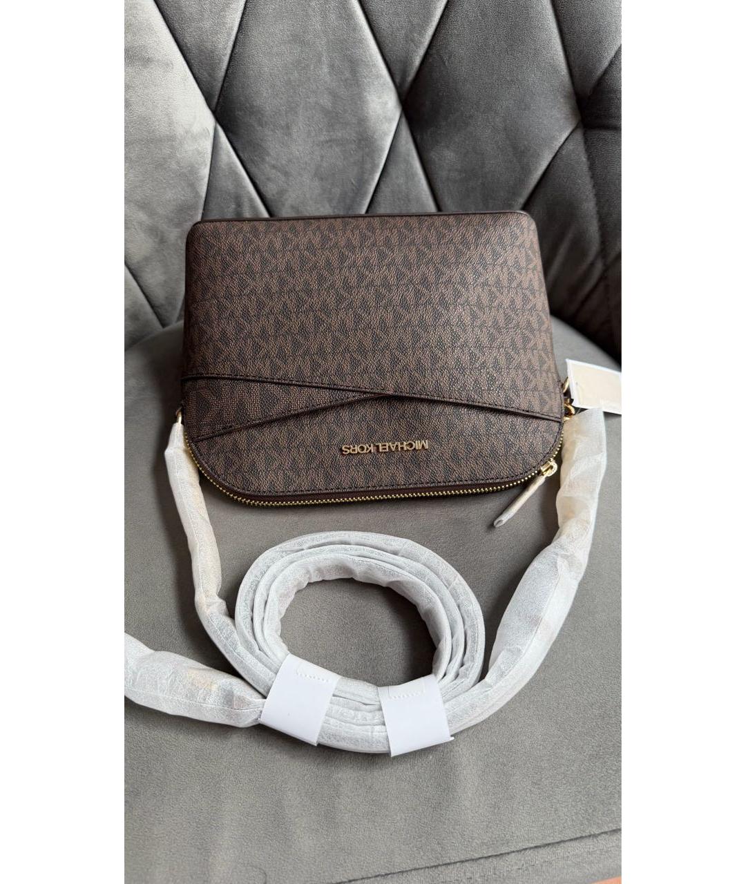 MICHAEL KORS Коричневая сумка через плечо, фото 8