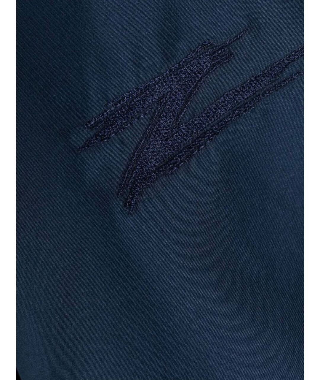 ZILLI Темно-синие полиэстеровые шорты, фото 3