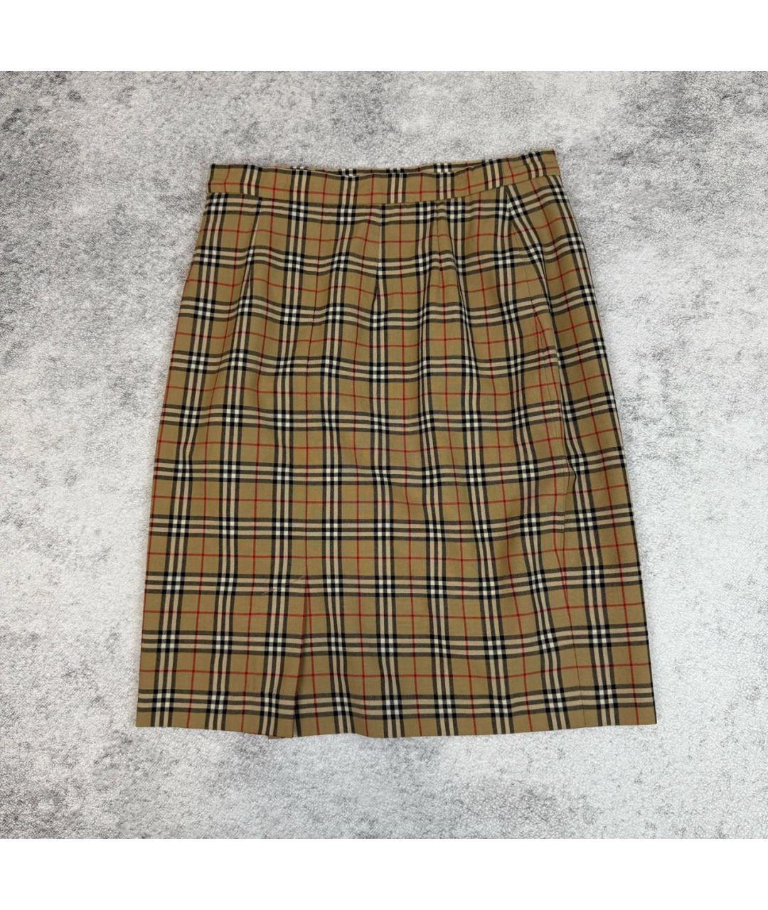 BURBERRY Бежевая юбка макси, фото 8