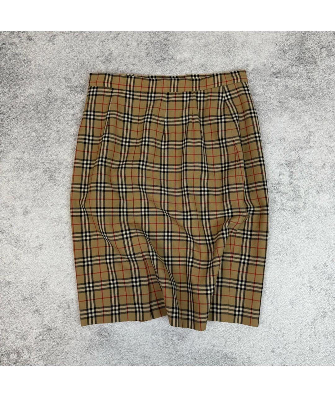 BURBERRY Бежевая юбка макси, фото 2