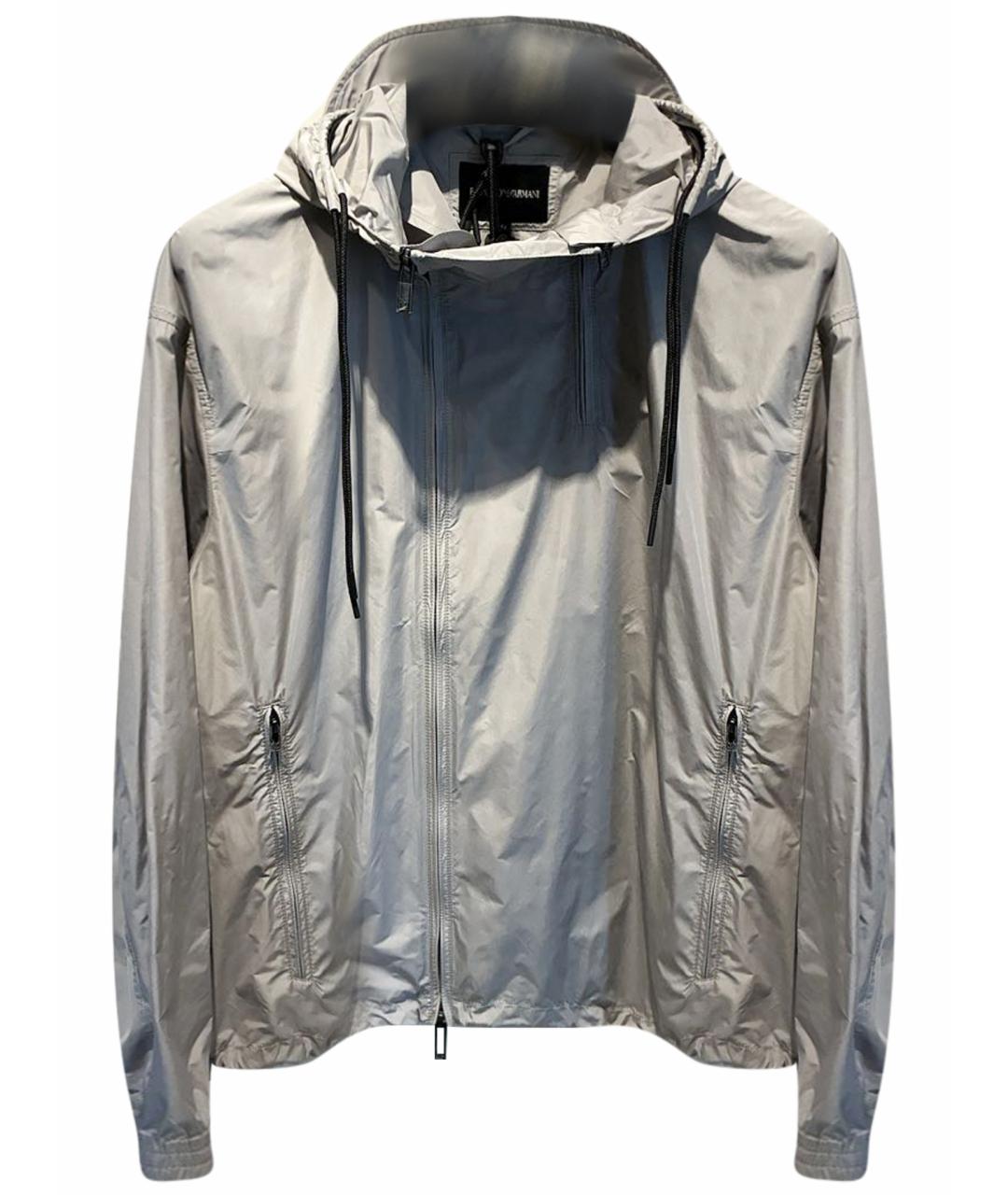 EMPORIO ARMANI Серая полиэстеровая куртка, фото 1
