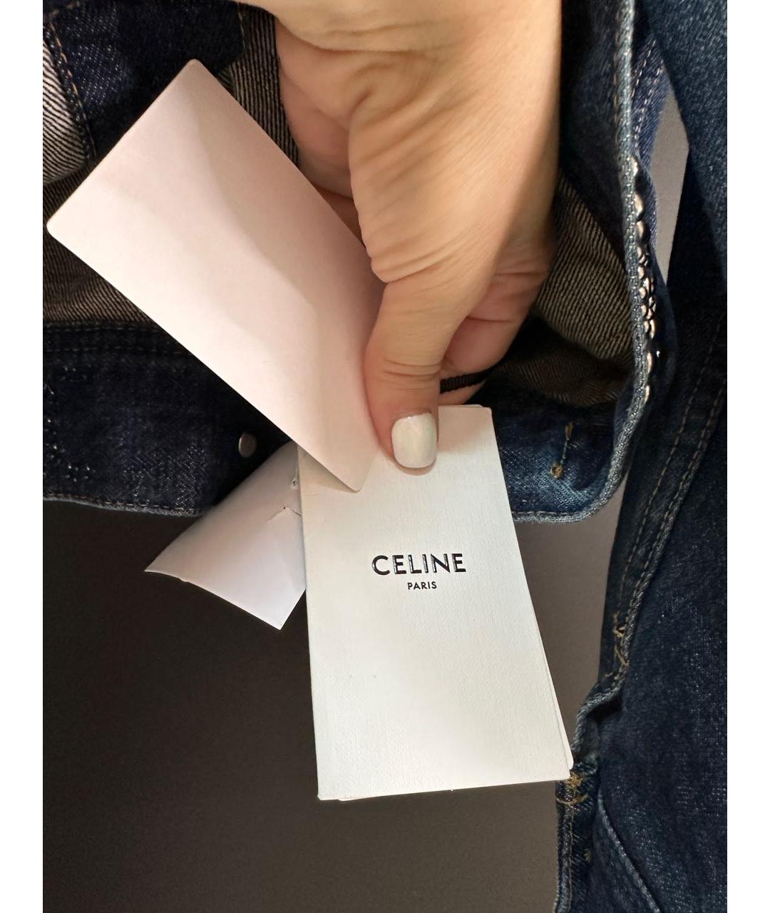 CELINE Синяя деним куртка, фото 4