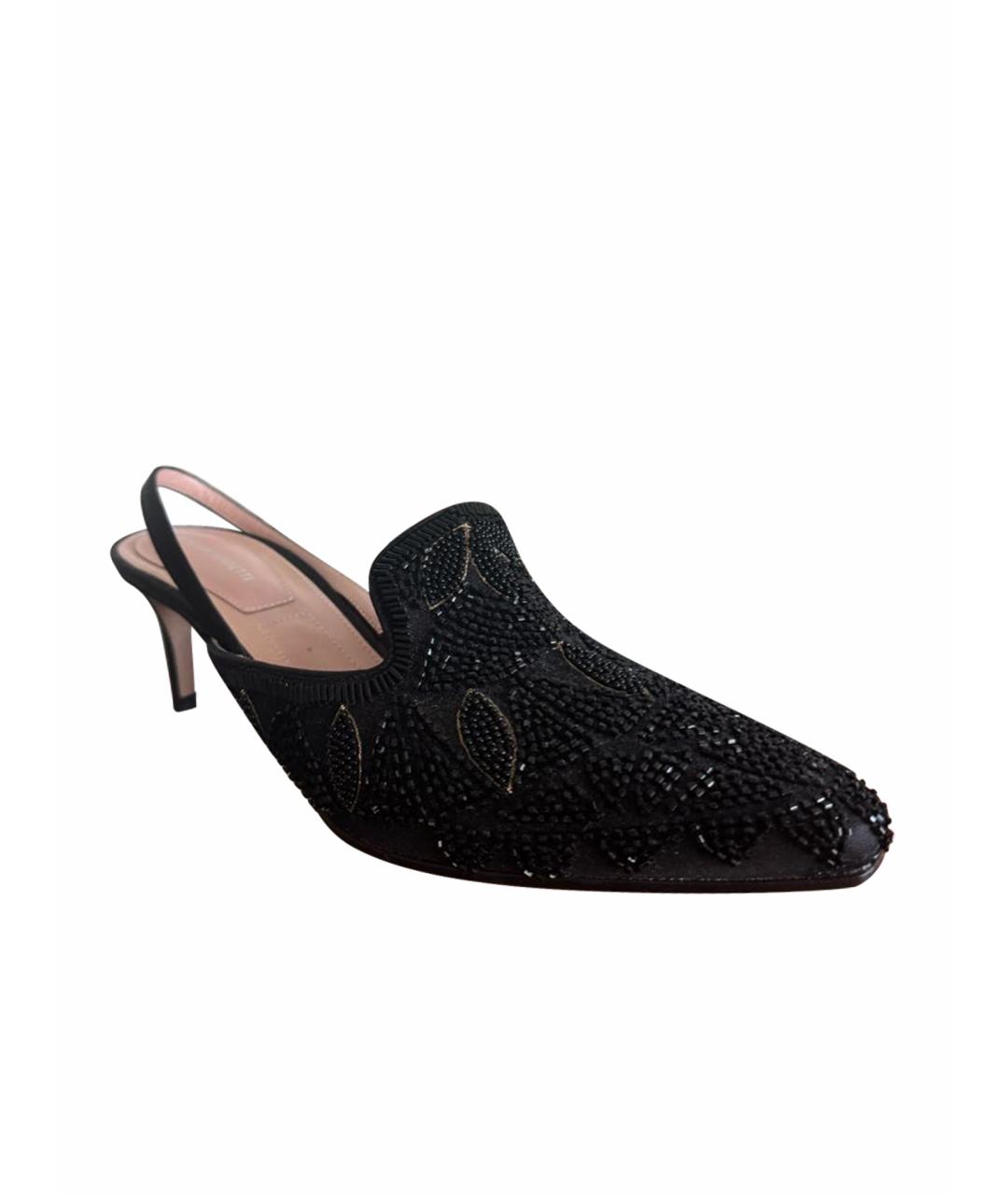 ALBERTA FERRETTI Черные текстильные туфли, фото 1
