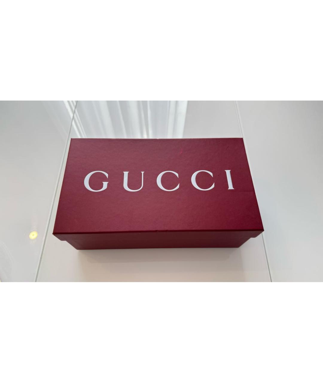 GUCCI Бежевые кеды, фото 5