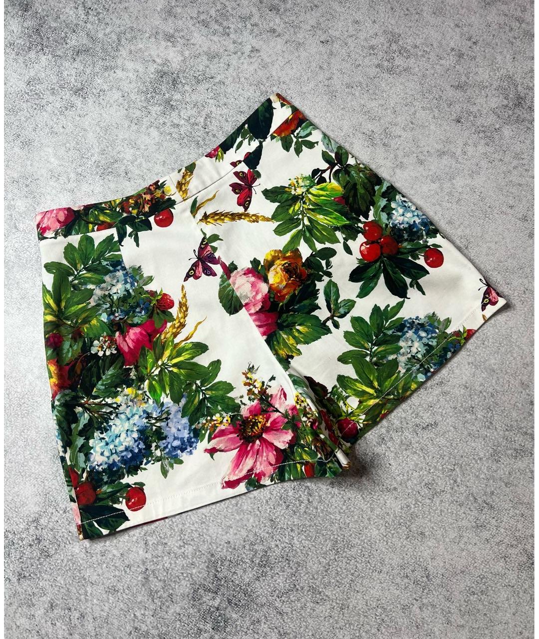 DOLCE&GABBANA Мульти хлопко-эластановые шорты, фото 3