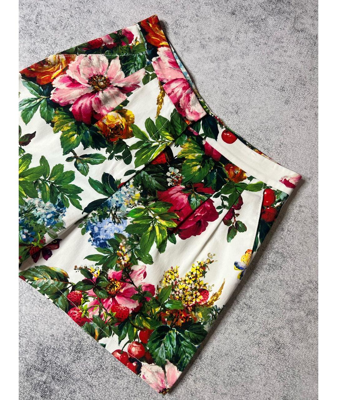 DOLCE&GABBANA Мульти хлопко-эластановые шорты, фото 4