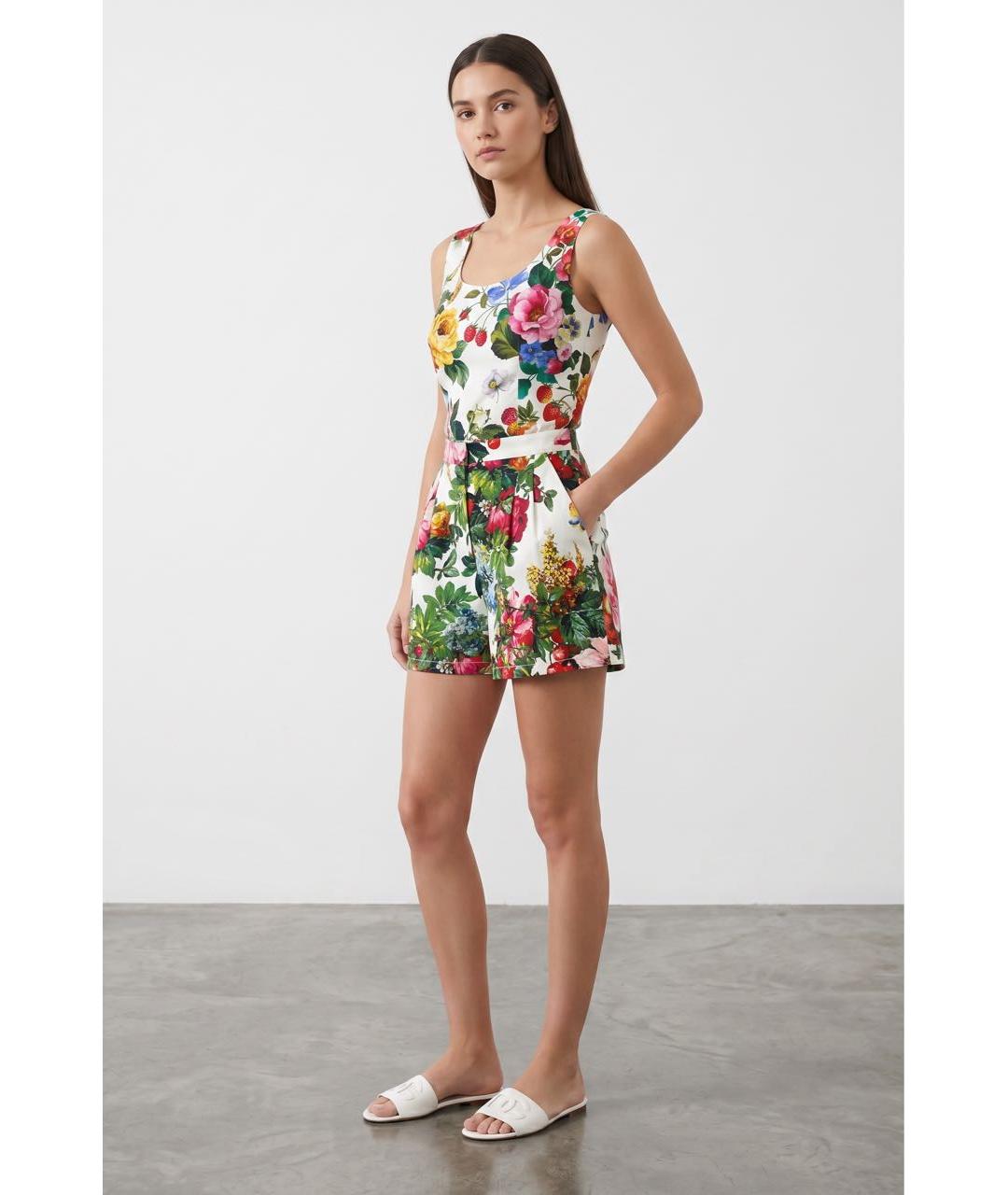 DOLCE&GABBANA Мульти хлопко-эластановые шорты, фото 2