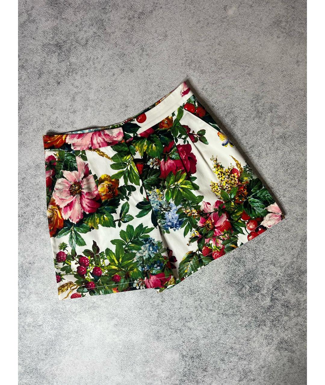 DOLCE&GABBANA Мульти хлопко-эластановые шорты, фото 8