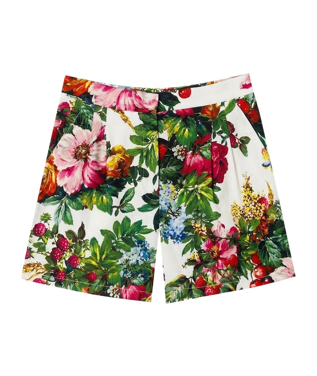DOLCE&GABBANA Мульти хлопко-эластановые шорты, фото 1