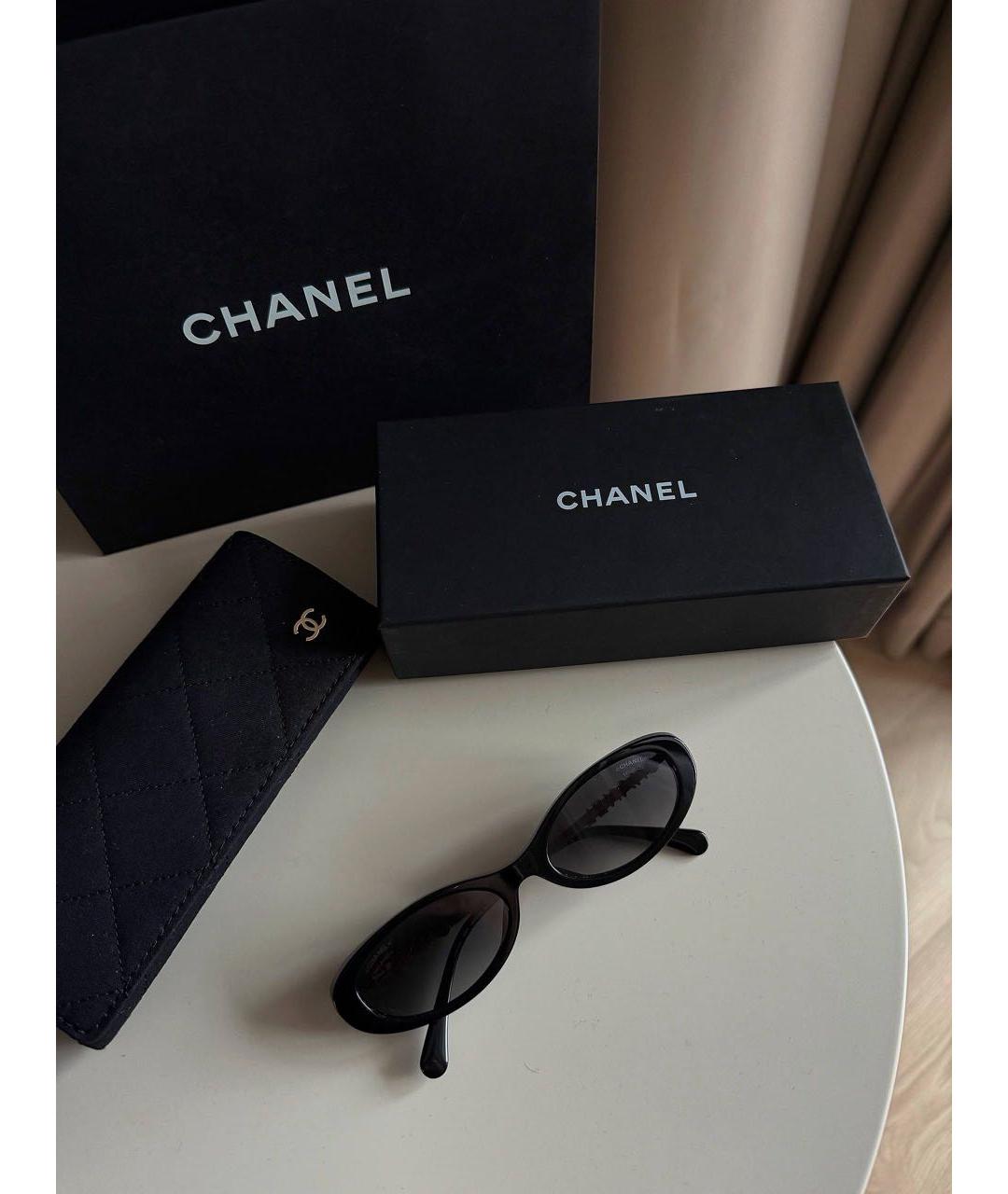 CHANEL Черные солнцезащитные очки, фото 6