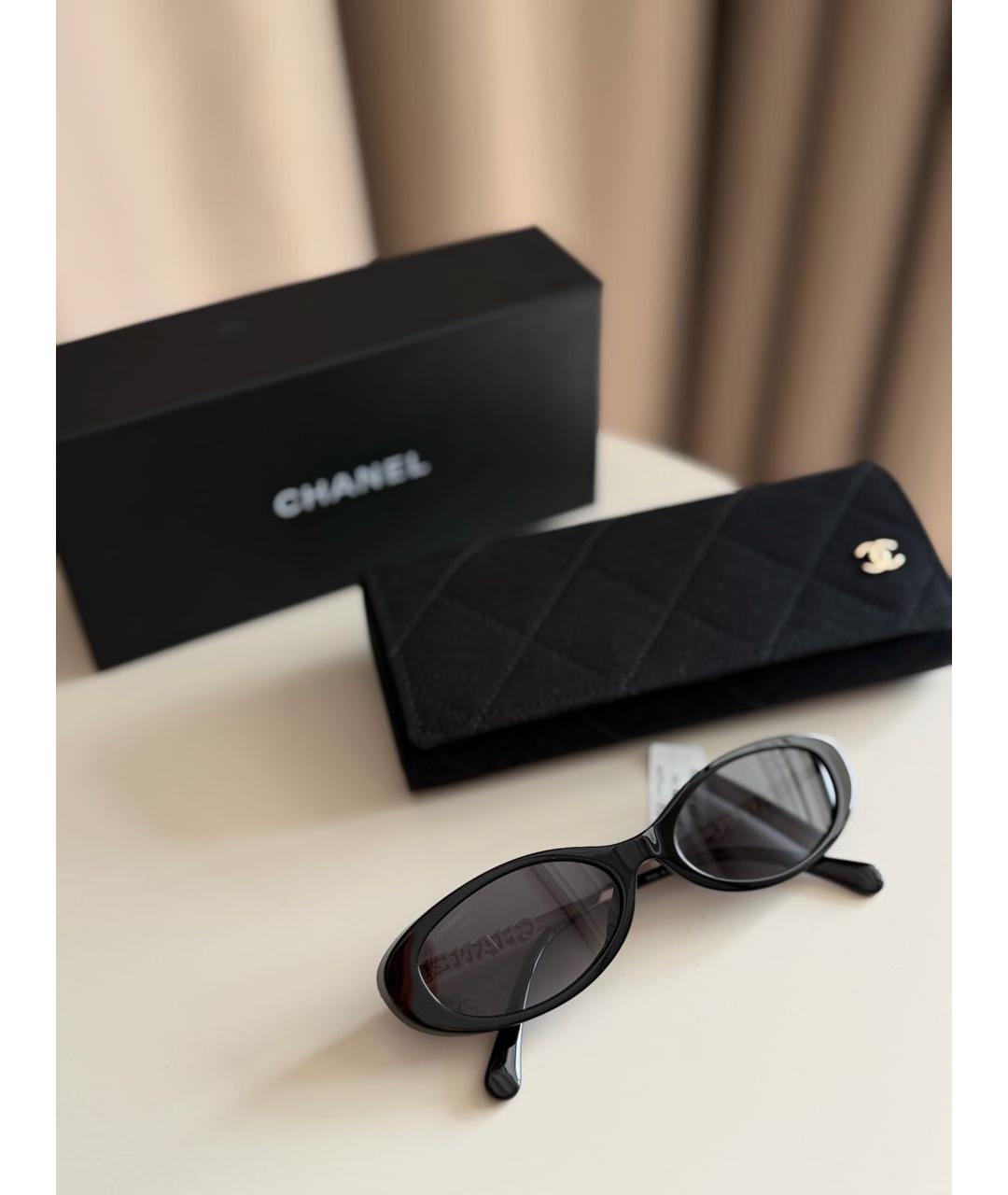 CHANEL Черные солнцезащитные очки, фото 4